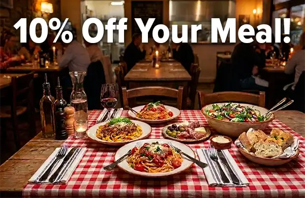 Restaurant Partnership Perks 10% off your meal Restaurant Partnership Perks 10% off your meal